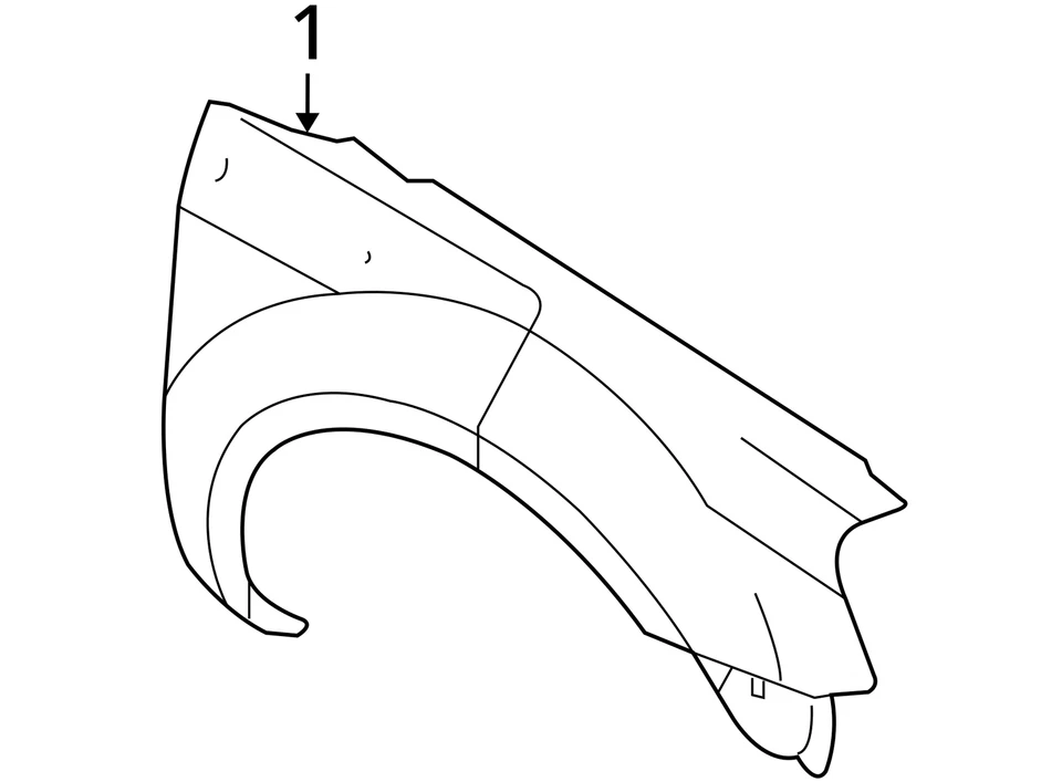 2008-2009 Mercury Sable Driver Fender JM8YH - Image 4 of 4