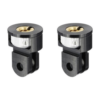 2 Pcs 360°1/4'' Camera Screw Tripod Conversion Mount Adapters, Black