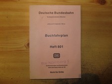 DB Deutsche Bundesbahn Buchfahrplan 801 BD München 1983