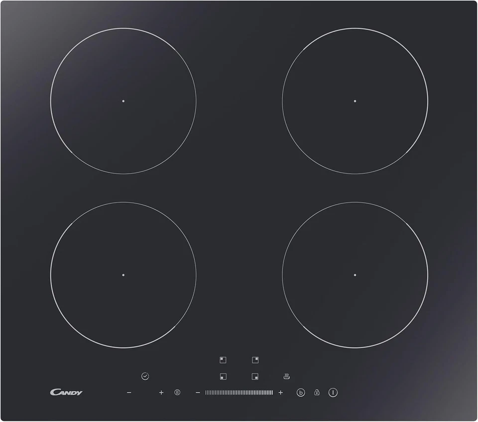 PIANO COTTURA NERO INDUZIONE 4 FUOCHI SLIDER TOUCH CANDY CIS642SCTT/1. - Immagine 3 di 4
