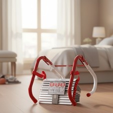 Durable 2-Story Fire Escape Ladder - Extends to 13 Feet with Safety Features