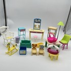 Doll Furniture Lot Several Pieces Vanity W Mirror