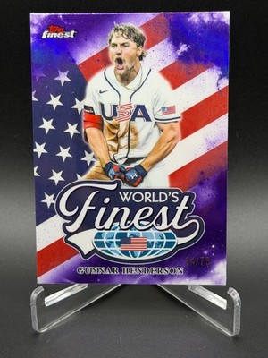 2026 Topps Finest - Gunnar Henderson - World's Finest Purple Refractor /75 #WF-6