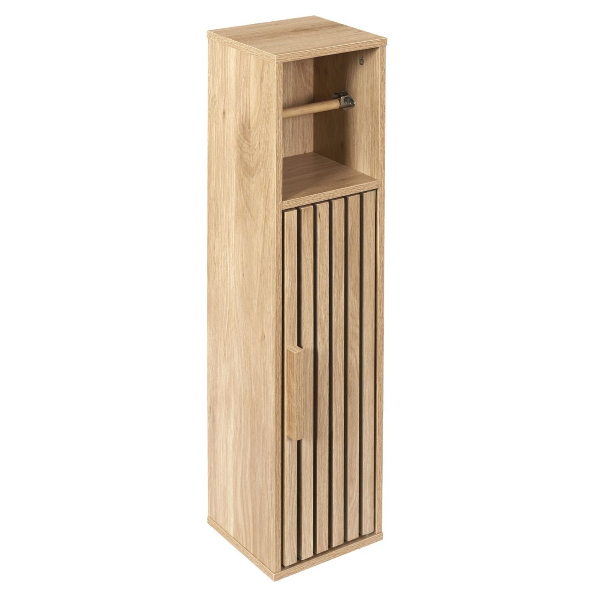Dérouleur papier WC Klaus porte-rouleau sur pied marron 78cm