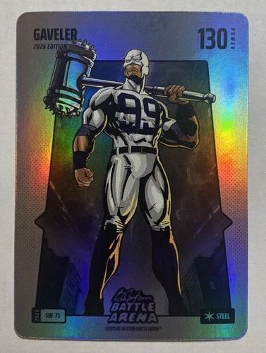2026 Bo Jackson Battle Arena Gaveler Silver Battle Foil Steel SBF-73 Aaron Judge