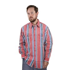 Vintage Wrangler Brushpopper Western Shirt Mens XL 17.5-35 Cowboy Rodeo USA Made