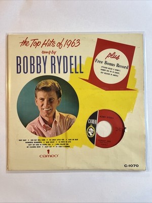 Top Hits of 1963 Sung by Bobby Rydell Vinyl LP Plus  A Message From Bobby  45