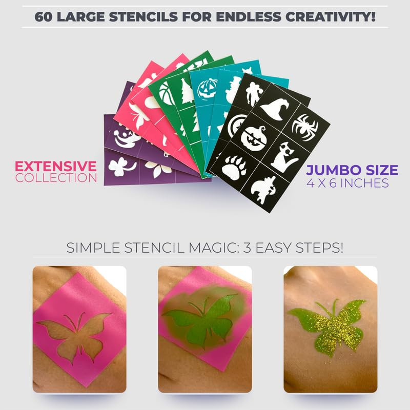 Face Painting Kit for Kids - Non-Toxic and Hypoallergenic Face Paint Kit with 24