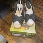 Easy Street Wedge Sling Back Buckle Sandals In Maureen Navy Size 6M — photo 1