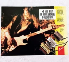 LOVE/HATE JON E. LOVE~FENDER GUITARS~VTG 1992 PROMO PRINT AD ADVERT POSTER PINUP