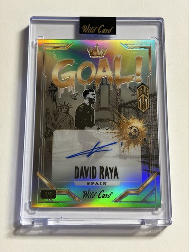 David Raya 2026 Wild Card Superchrome Soccer Goal True 1/1 Auto Spain