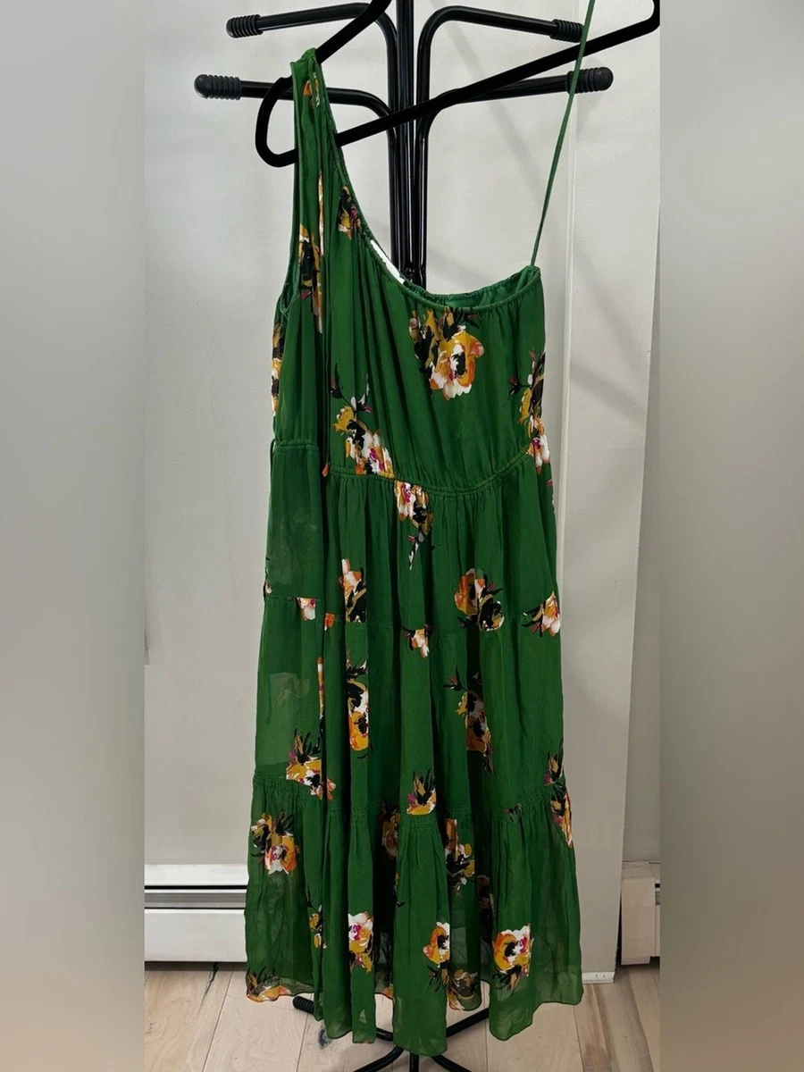 alc green floral dress A.L.C. Green Floral Maxi Dress Size 0&2 Wedding Guest / Event Dress