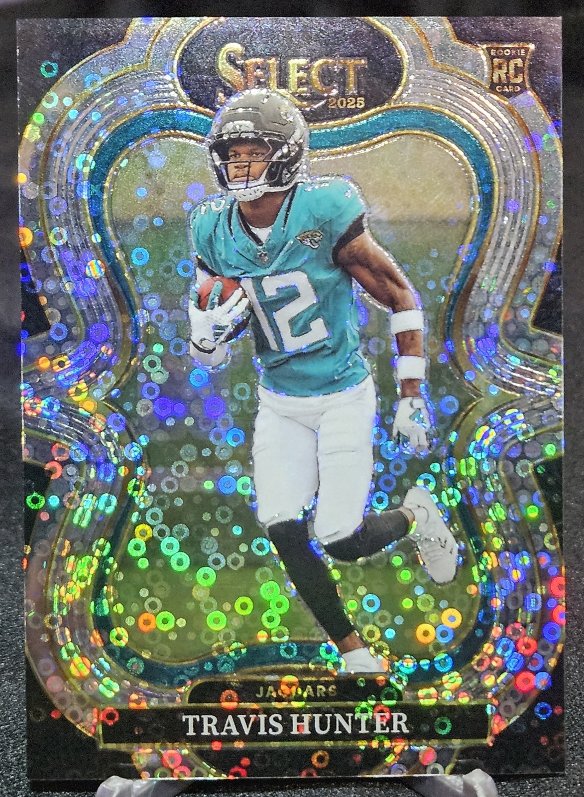 2025 Panini Select - Travis Hunter (RC) Suite Level Disco Prizm #328 Jaguars