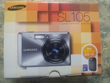 Samsung SL105 12.2MP Digital Camera Black Open Box. Has All Accessories