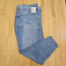 Terra & Sky Women’s Plus 3X (24W-26W) Skinny Fit High Rise Pull-On Jeggings NWT