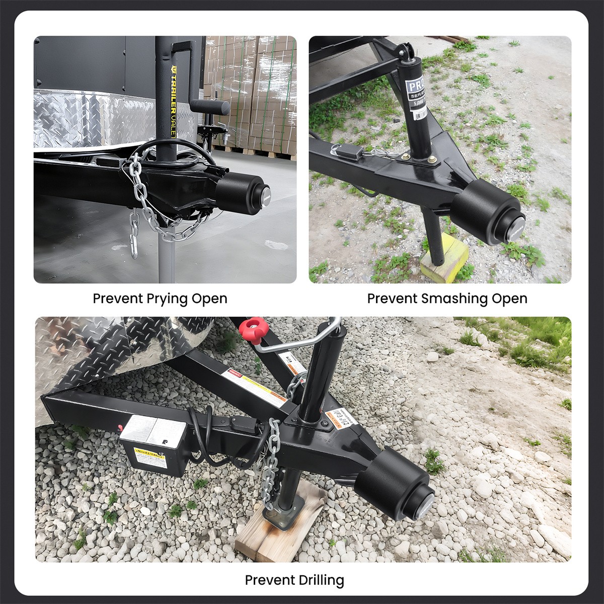 Trailer Coupler Lock Fits 2-5/16 Inches Couplers Heavy Duty Tow Hitch lock Kit