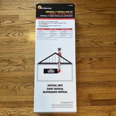 Brand New. MR. HEATER Vertical Garage Heater Vent Kit (8 Piece) F102848