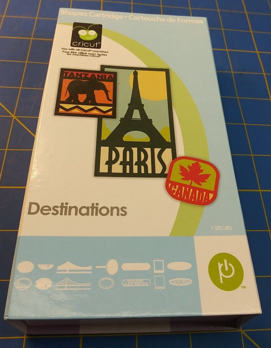 Cricut Cartridge DESTINATIONS Gently Used Complete 93573688324 eBay