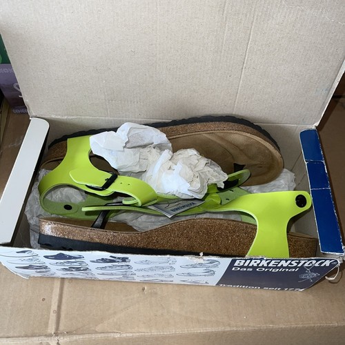 New In Box 1774 Dead stock Birkenstock 147081 Green Cardio 40 Lady 9 Mens 7 NWT - Picture 16 of 17