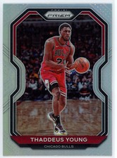 Thaddeus Young 2020-21 Panini Prizm Silver Holo #165 Chicago Bulls