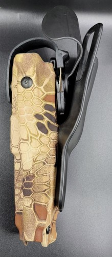 Safariland Glock 19/23 ALS SLS Lev III Custom highlander kryptek Wrapped Holster - Picture 5 of 6
