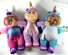 Cabbage Patch Kids Cuties Lot of 3 Unicorns Costume 10" Dolls