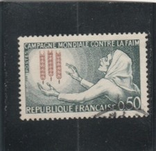 L2 FRANCE timbre Y&T N° 1379 de 1963 " Campagne mondiale contre la fa " oblitéré