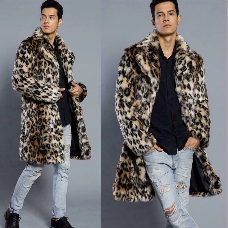 Mens leopard clearance coat