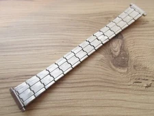 Expanding Brushed Stainless Steel 16mm-21mm Watch Strap