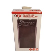 QFX R-35 AM/FM/SW 3-Band Portable Radio Built-In Speaker Telescopic Antenna