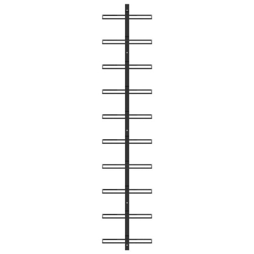 For 10 Bottles Wine Rack Wall Mounted Wine Holder Metal Liquor Shelf Bar Storage - Picture 12 of 17