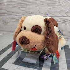 Taggies Puppy Dog Kids II Buddy Tag N Play Rattle Plush Baby Lovey Stuffed Toy
