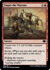 EMPTY THE WARRENS x4 mtg NM-M Dominaria Remastered 4 Common
