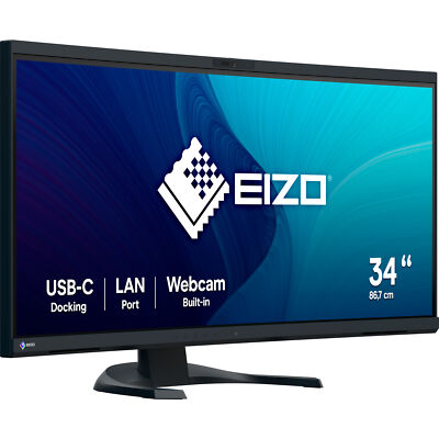 EIZO FlexScan EV3450XC-BK, LED-Monitor, 86,7 cm (34,1 Zoll), schwarz