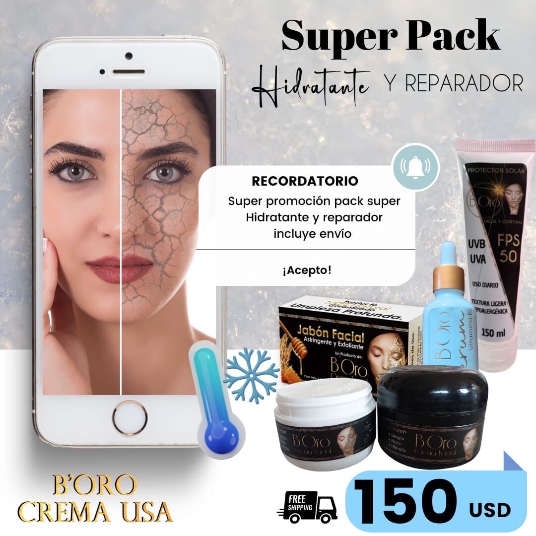 Boro Crema Para Manchas Pack Hidratación Total Y Manchas Gratis
