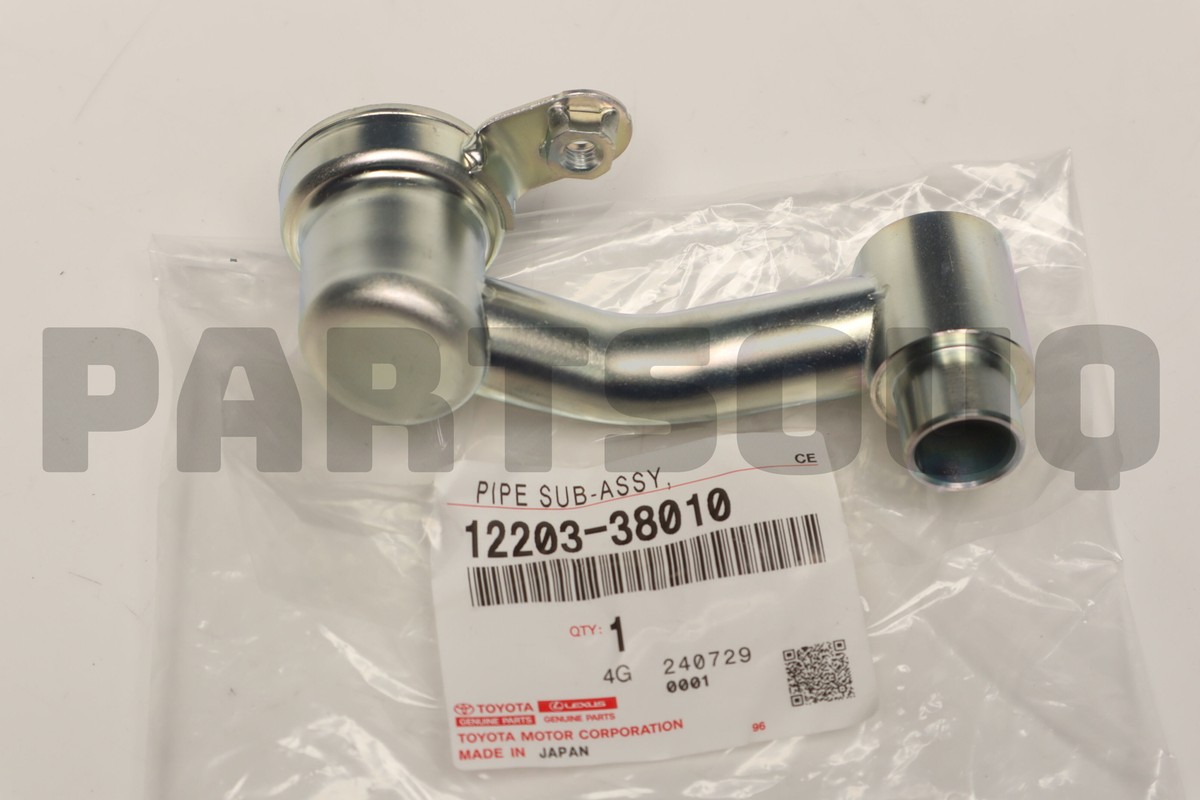 1220338010 Genuine Toyota PIPE SUB-ASSY, VENTILATION 12203