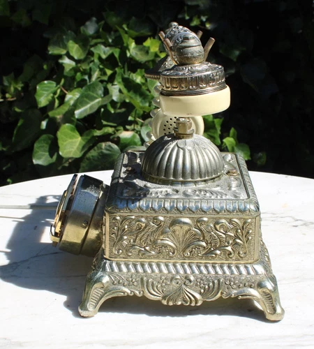Vintage French Victorian Style Rotary Dial Telephone Serial # 125462 - Picture 5 of 18