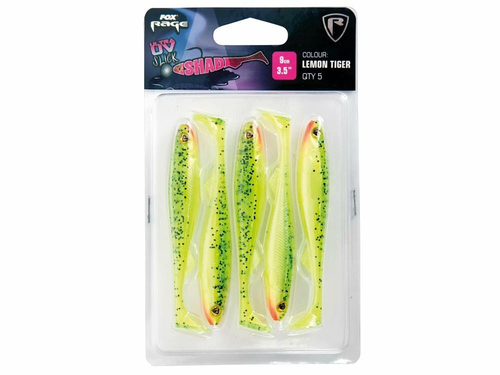 Lot De Leurres Souples Fox Rage - 20 à 50 Pièces - UV 9cm Swing Ball, Shovel Shad, Funky Worm - Neufs