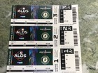 2019 Oakland Athletics A's Baseball UNCUT Unused ALDS Tickets Strip — photo 1