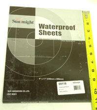 (50/Pack) Sunmight Waterproof #08116 - 9 in. x 11 in. Plain Sheet 400 Grit