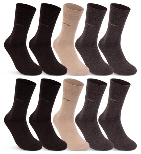 Calcetines diabéticos Comfort sin goma 5-10 pares algodón sin costuras hombre mujer - Imagen 35 de 47