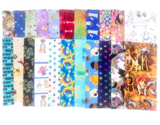 10" Pre-Cut Fabric Squares - DOG Prints - 40 Pieces - NO Duplicates