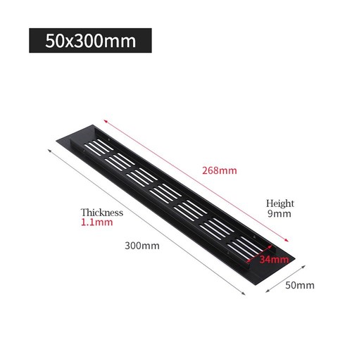 50*150-400mm Stainless Steel Louvre Air Vent Grille/Cover Metal Duct Ventilation - Picture 22 of 24