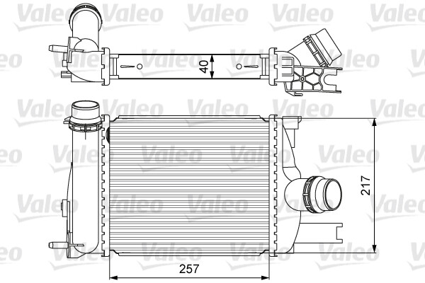 818622 VALEO Intercooler, charger for DACIA,RENAULT