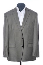 42R Lauren Ralph Lauren Gray Tiny Check Rayon-Blend Sport Coat Blazer Jacket L