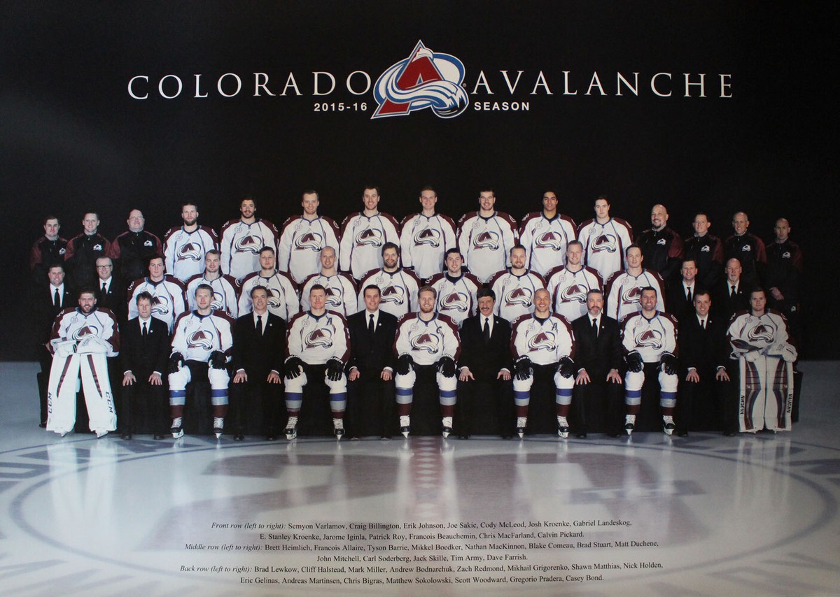 Colorado Avalanche 2015-16 Season Full Team Photo 24x17 Poster