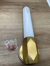 Z-Lite 1010-1S-MGLD-LED Cooper 4.75 inch Bathroom Wall Sconce, Modern Gold