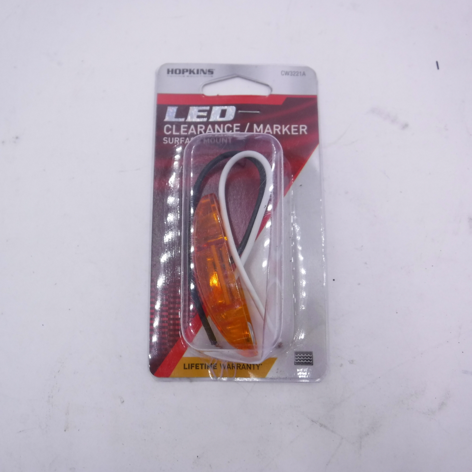 Hopkins 25/8" 12V LED CLEARANCE MARKER LIGHT AMBER TRAILER TRUCK CAR