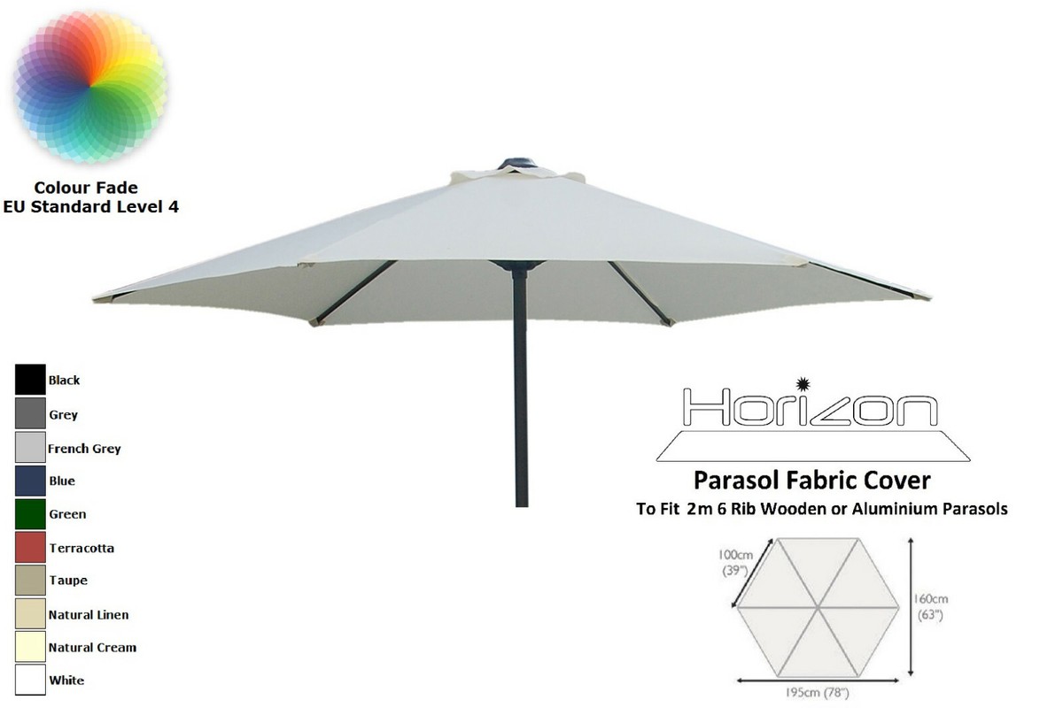Housse De Rechange Pour Parasol De Terrasse À 2,7M-3M, 6 Baleines-8