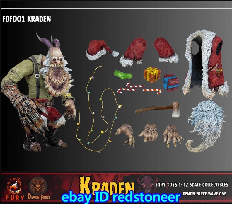 FURY TOYS Dickens Santa Claus:Kraden《Demonic Power》1/12 Scale